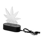 3D Effect Lamp Cannabis Leaf - Χονδρική